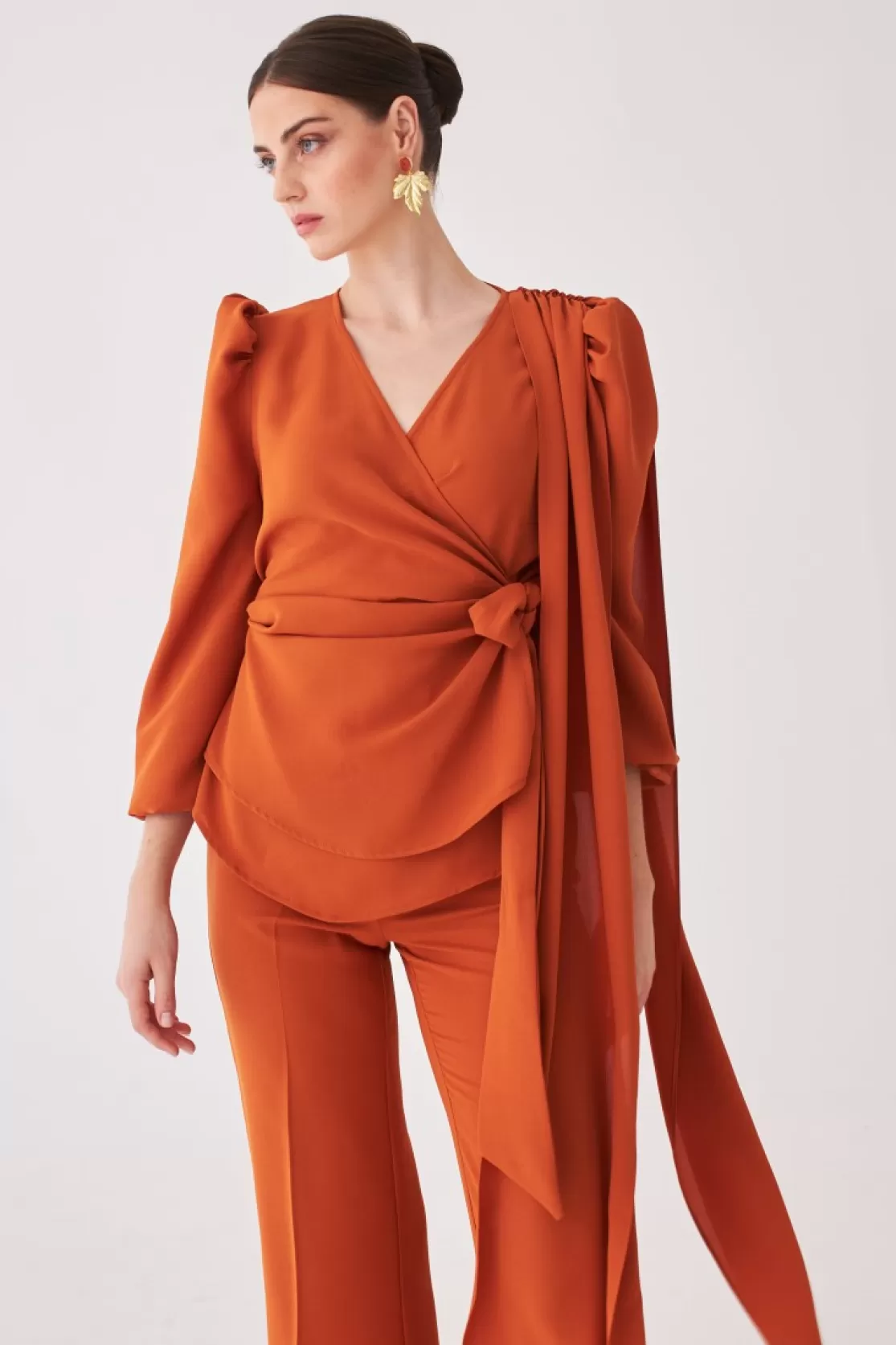 Outlet Coosy BLUSA LAURAMBNARANJA