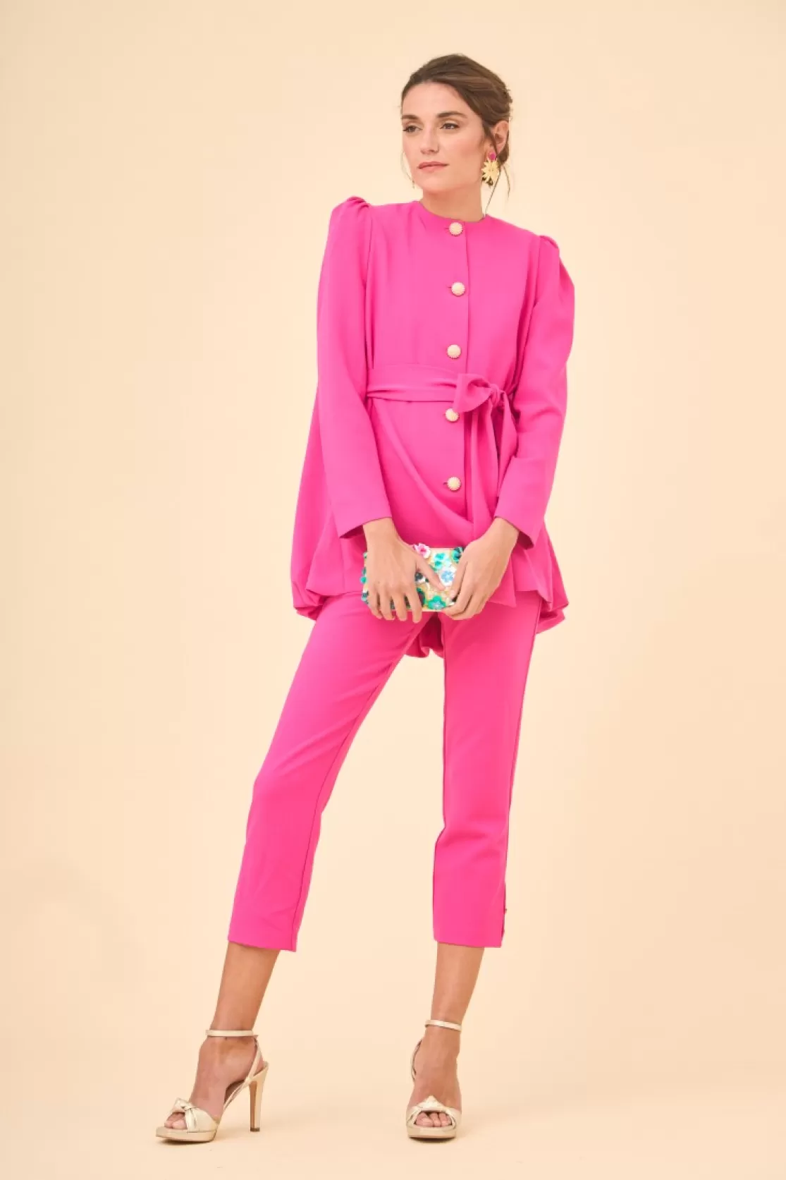 Fashion Coosy PANTALON DIORFUCSIA