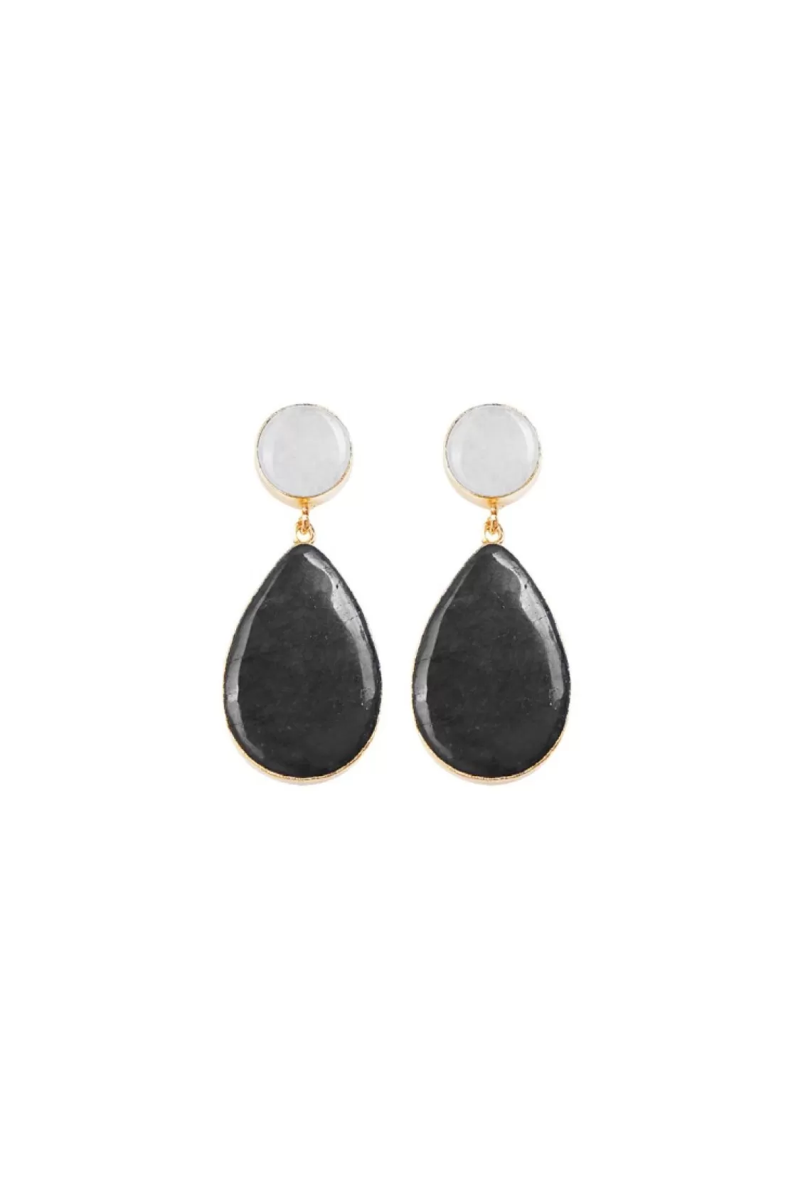 Cheap Coosy PENDIENTES CAROLANEGRO