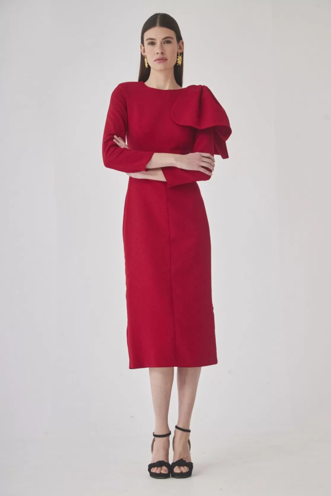 Best Sale Coosy VESTIDO BARBARANROJO