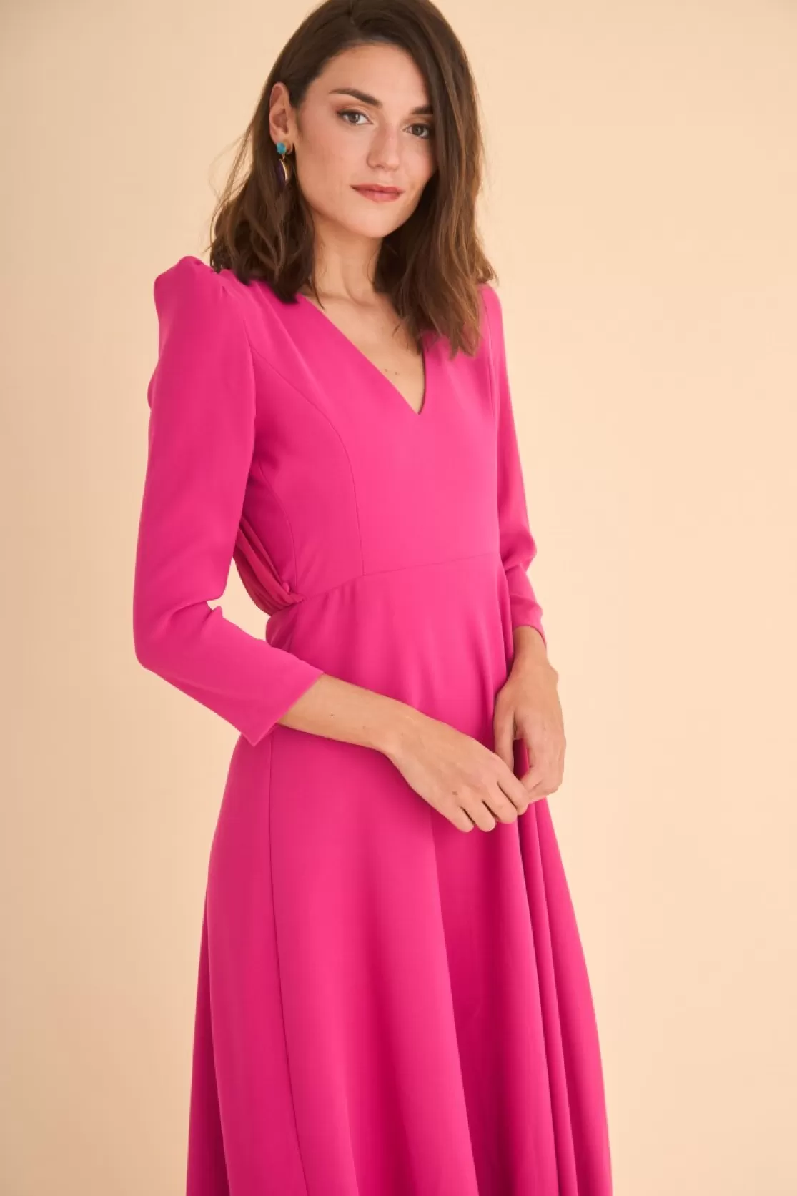 Clearance Coosy VESTIDO FIOREMBFUCSIA