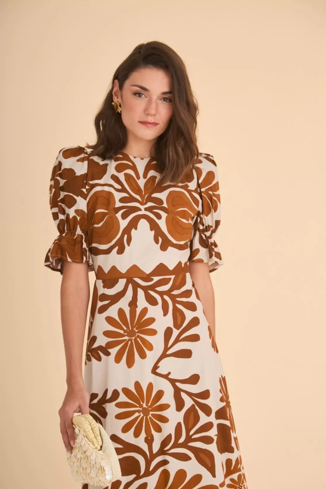 Online Coosy VESTIDO PALOMAEST. MARRON