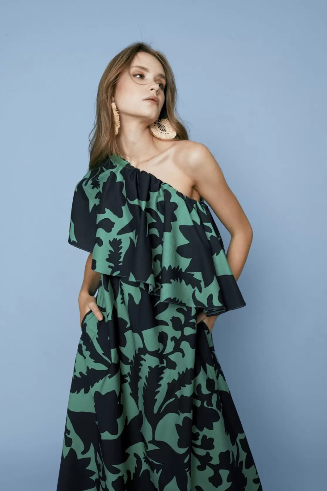 Hot Coosy VESTIDO RAMONAEST. VERDE